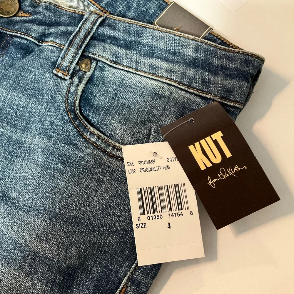 Kut from the Kloth - CATHERINE Boyfriend Originality - Woman’s Blue Jeans NWT 4 - Picture 8 of 10